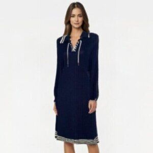Ralph Lauren Blue & White Sweater Dress